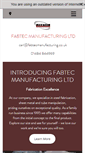 Mobile Screenshot of fabtecmanufacturing.co.uk